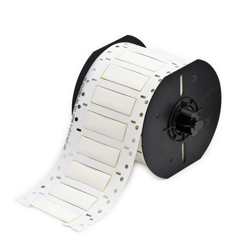 B33 Series PermaSleeve PVDF Wire Marking Sleeves, White, B-345, 0.375 x 2 in, 4-8 AWG